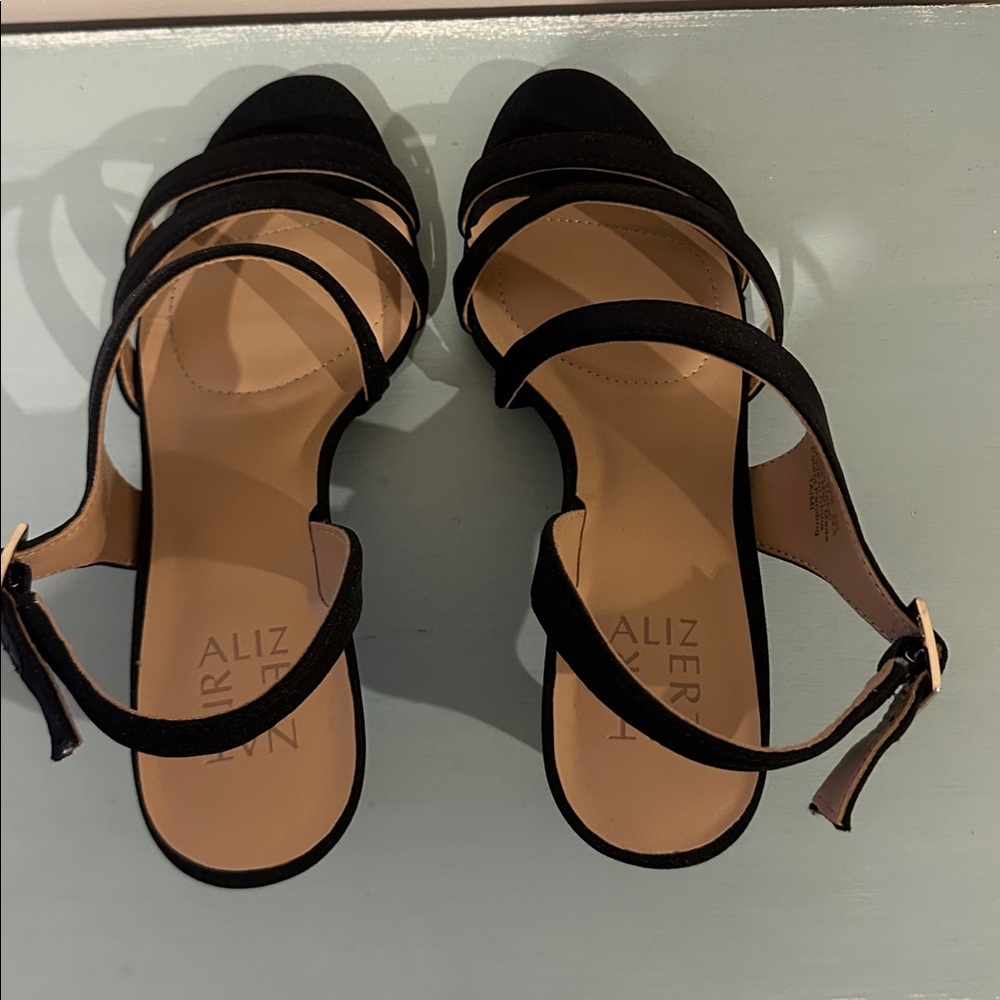 Naturalizer Black Multi-Strap Slingback Heels - image 4